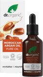 Dr Organic Marokkaanse Arganolie 100% Puur Olie, Verkwikkend, Voor Haar, Huid & Nagels, Voor Mannen, Voor Vrouwen, Natuurlijk, Veganistisch, Dierproefvrij, Zonder Parabenen & SLS, Biologisch, 50ml