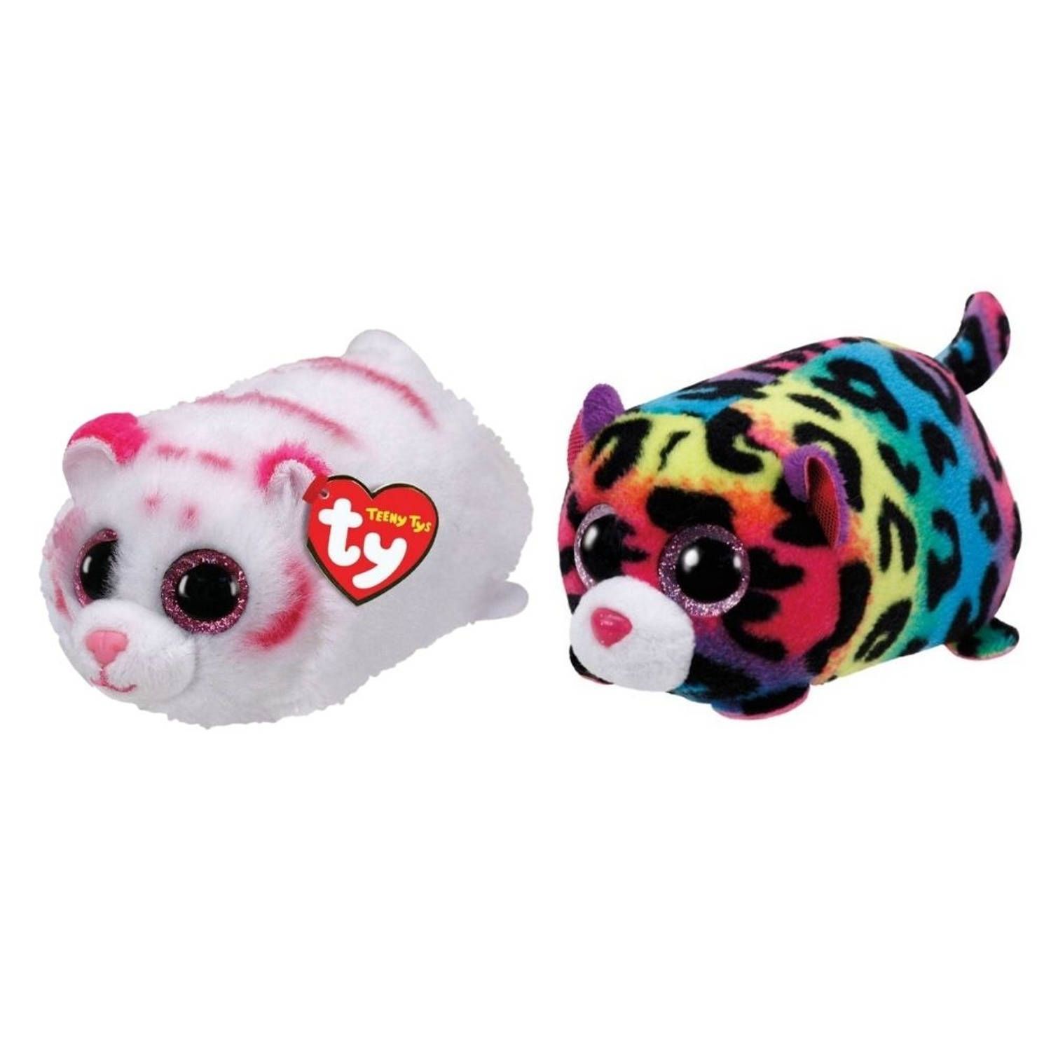 TY - Knuffel - Teeny s - Tabor Tiger & Jelly Leopard