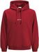 Jack & Jones Heren hoodie JORNORREBRO EMB Sweat Hood - Relaxed, Rood (Rio Red), L