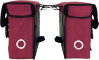 Willex Dubbele Canvas Fietstas - 46L - Paarsrood