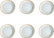 Medard de Noblat Shadow Aqua Dessertbord 20.5 cm Stoneware Blauw/Grijs/Aqua Rond 6-delig