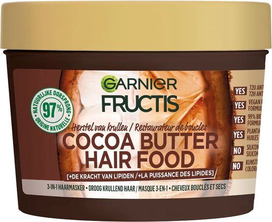 Garnier Fructis Hair Food Cocoa Butter Hair Mask - 400ml