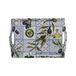 DRW Rechthoekig dienblad van melamine met handgrepen met olijfbomen, klein, 4 x 25 x 35 cm