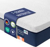 Songmics Matras - Eenpersoonsmatras van gel-traagschuim - Middelhard - 200 x 90 x 25 cm - Blauw