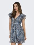 ONLY ONLASTA LIFE S/S PEEKABOO DRESS WVN dames jurk XS Faded Denim