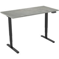 Euroseats Zit-sta bureau 2-motor Zwart 160 x 80 x 127,05 cm