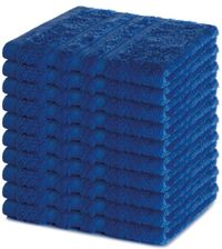 Lavea® Set van 10 Washandjes 30x30 cm | 100% Katoen | Zachte & Absorberende Gastendoekjes | Gezicht, Baby, Make-up, Reizen - Koningsblauw