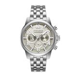 Police ILG of Switzerland AG Chronograaf Belem Heren Polshorloge - Zilverkleurig/Bruin Staal
