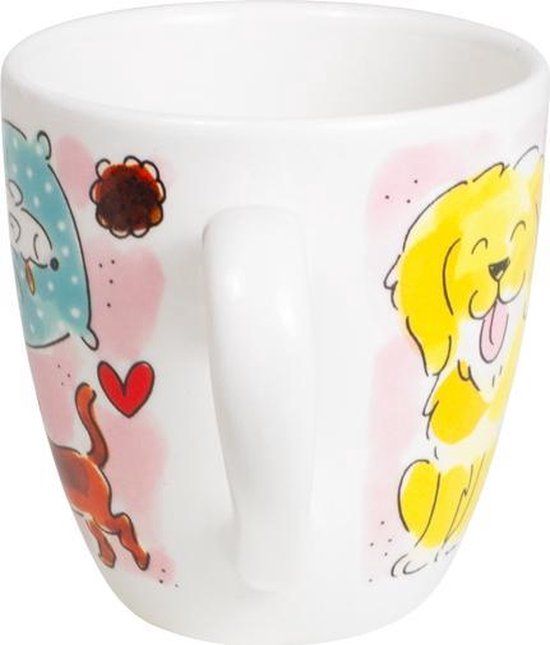 Blond Amsterdam Minimug Dog Lover - 0,2 L - MultiWit - Kunststof