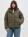 JACK & JONES Doudoune Manches longues Boutons Courte Vert Unisexe Polyester