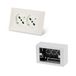 FANTON 42100S Universeel inbouwstopcontact OPERA/PLA dubbel stopcontact, Schuko 2P+T 16A, voorbekabeld, voor 3-voudige box + wandbox inbegrepen