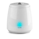 Suavinex Luchtbevochtiger voor baby's, stille luchtbevochtiger, koude stoom, ultrasoon, aromatherapie, nachtlampje, grote autonomie, vermogenscontrole, 2,2 l, wit