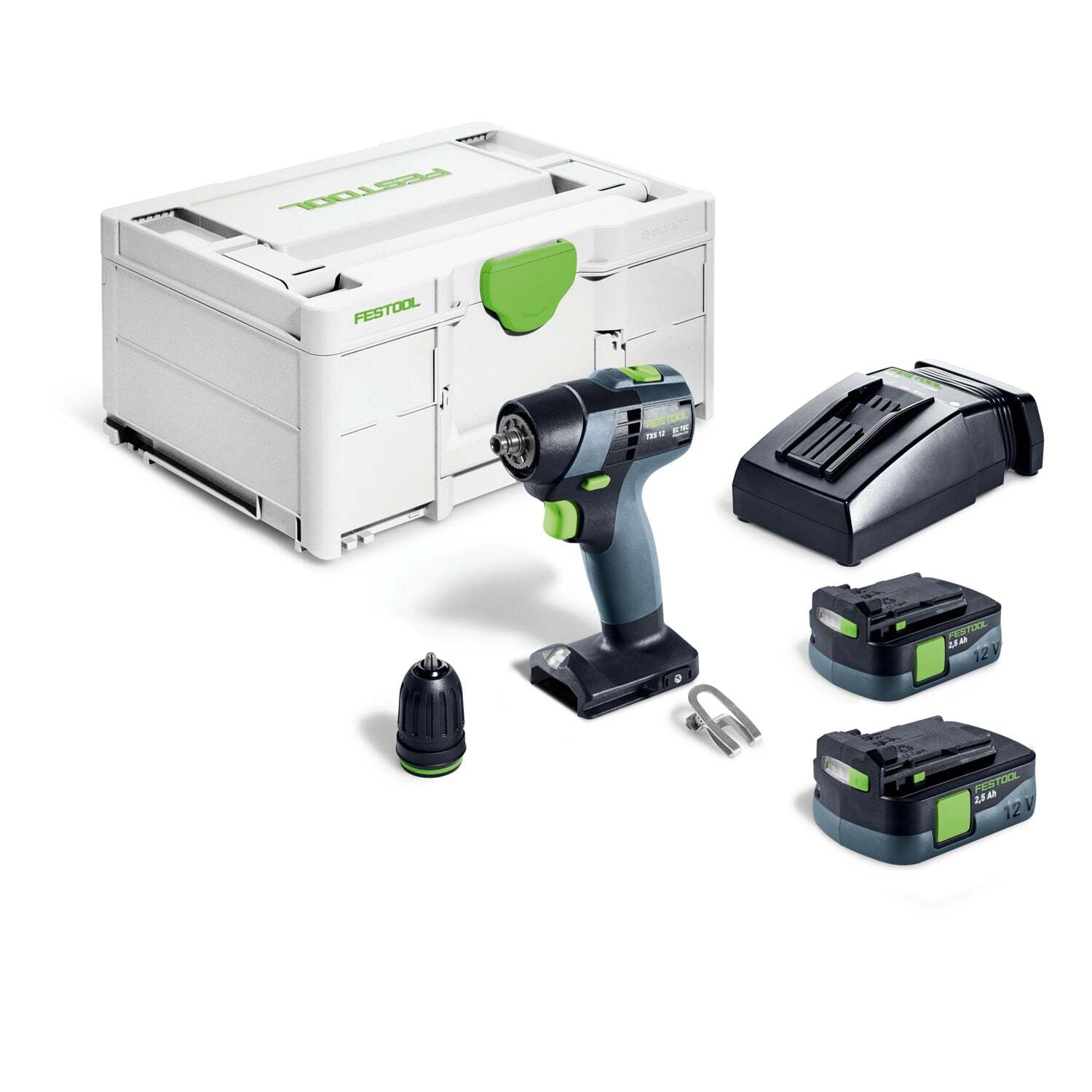 Festool TXS 12 2,5-Plus Accu Schroefboormachine 12V 2.5Ah in Systainer - 576873