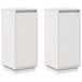 vidaXL Dressoir Massief Grenenhout Wit 31,5x34x75 cm