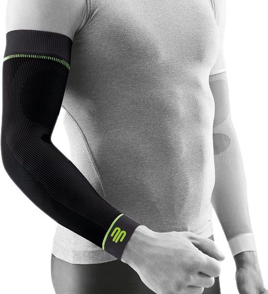 Sports Compression Arm Sleeves - Black - Size M