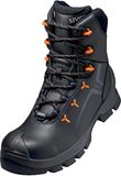 Uvex 2 veiligheidsschoenen S3 CI HI HRO SRC, winterlaarzen, werkschoenen voor dames en heren, zwart/oranje, maat 47
