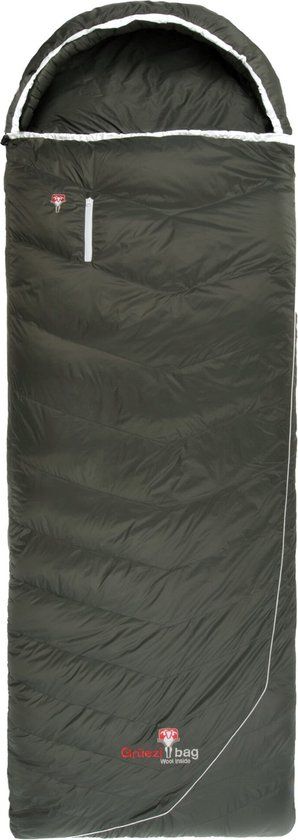 Grüezi-Bag Biopod DownWool Summer Comfort - Slaapzak - grijs - Right Zipper - 2023