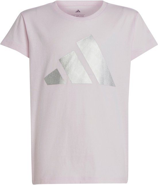 Adidas Meisjes-T-shirt Season Essentials Glam Roze Katoen Korte Mouw Ronde Hals 13 Jaar