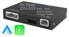 CarPlay en Android Auto retrofit-kit voor Toyota Yaris, Auris, Corolla, RAV4, C-HR, Avensis, Hilux (modeljaren 2014-2019). Écran tactile, interface multimédia plug-and-play