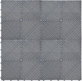 MonsterShop Monster Group BV Geventileerde kliktegels - grijs - 19.2 m² - antislip