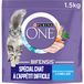 PURINA ONE | BIFENSIS | Volwassen kat met moeilijke eetlust | Droogvoer | Stimuleert de eetlust van de kat, hoge verteerbaarheid | Smakelijke smaak van kabeljauw, forel | Zak | Set van 6 x 1,5 kg