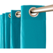 Dock Avenue - Rideau À Oeillets 135x240 cm Audrey 100% Coton Couleur Turquoise