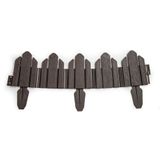 PlasticForte Borderrand/hekje - 62 cm - donkerbruin - kunststof