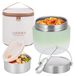 Merkloos 1200ML Geïsoleerde Voedselcontainer met Opvouwbare Lepel