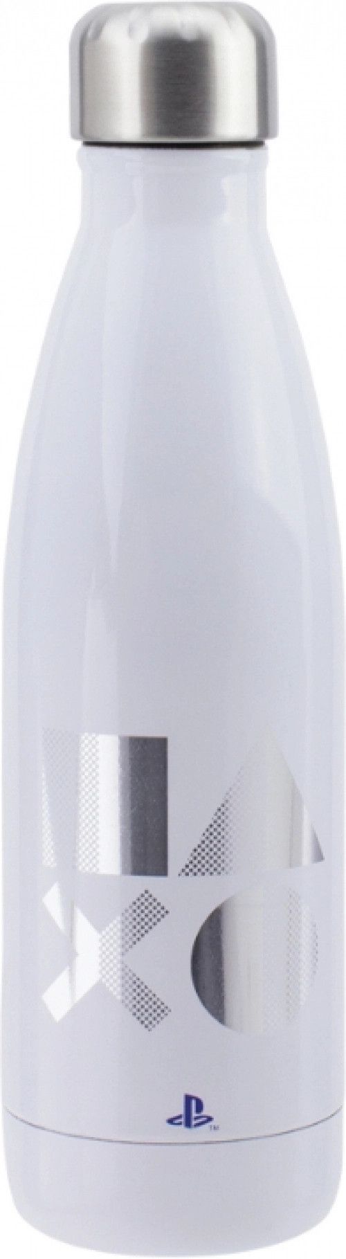 Paladone Playstation 5 Metal Water Bottle - White/Grey/Silver