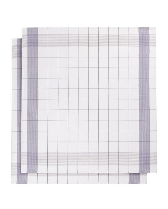 De Witte Lietaer MIXTE â€“ Keukenhanddoek â€“ 65x65cm â€“ set van 2 stuks â€“ white/lavender