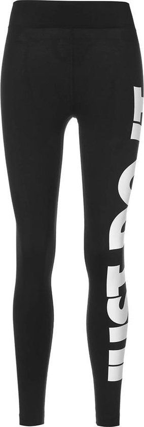 Nike W NSW ESSNTL GX HR LGGNG JDI Dames Sportlegging - Zwart/Wit - Maat S