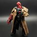 Hellboy Figurine de Hellboy Ron Pearlman 18cm articulé avec revolver.