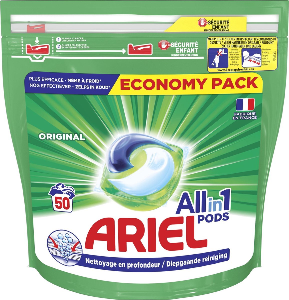 Ariel All-in-1 Pods Original - 50 Wasbeurten - Wasmiddel Pods