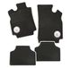 CarFashion Christophorus B02, automatten, 4-delig, zwart met gekleurd Christophorus logo VLR