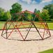 DomeClimber Klimstructuur 360x360x180cm, dôme d'escalade pour enfants, géodôme 12FT - anthracite/rouge