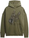Superdry - Oversized hoodie met tattoo - Dames - Hoodies
