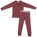 Cold Stars Kit de ski junior en laine mérinos (86 - Dark Coral)