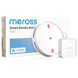Meross Matter Détecteur de fumée avec Hub MSH450, alarme de fumée WiFi