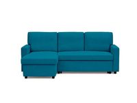 Maisons du Monde Bestmobilier - Meiya - Canapé D'Angle Réversible 4 Places Convertible Avec Coffre En Tissu