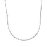 Amor 9381586 925 Sterling Silver Men's Necklace, 55 cm, Silver