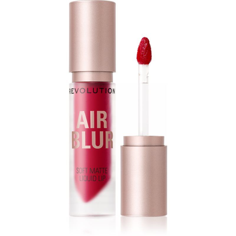 Revolution Air Blur Matte Liquid Lipstick, Langhoudende Lipkleur, Gezichtsmake-up, Vegan & Dierproefvrij, Fiery Red, 3.5ml