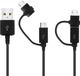 Samsung - Câble micro-USB / USB-C vers USB 2 - 1,5m - noir