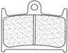 Cl Brakes 2246a3 Gesinterde plaquettes de frein Argent