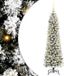 vidaXL Kunstkerstboom Wit 150 cm PVC en Metaal en Plastic