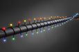 Konstsmide LED snoer cherry chaser 24V 160x - multicolor