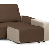 Martina Home Diamond chaise longue-sprei, gewatteerd, 240 cm, bruin