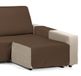 Martina Home Diamond chaise longue-sprei, gewatteerd, 240 cm, bruin