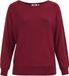 WE Fashion Dames fijngebreide trui - Curve - Vintage Red - XXL