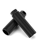QWORK® Fietssteunen, Bmx-steunen, Aluminium Fietsvoetsteunen, Voor Bmx, Mountainbike, Racefiets, Stuntsteunen, 100 Kg Belasting (zwart)