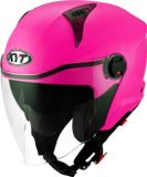 KYT D-City Plain Roze Jethelm - Helm